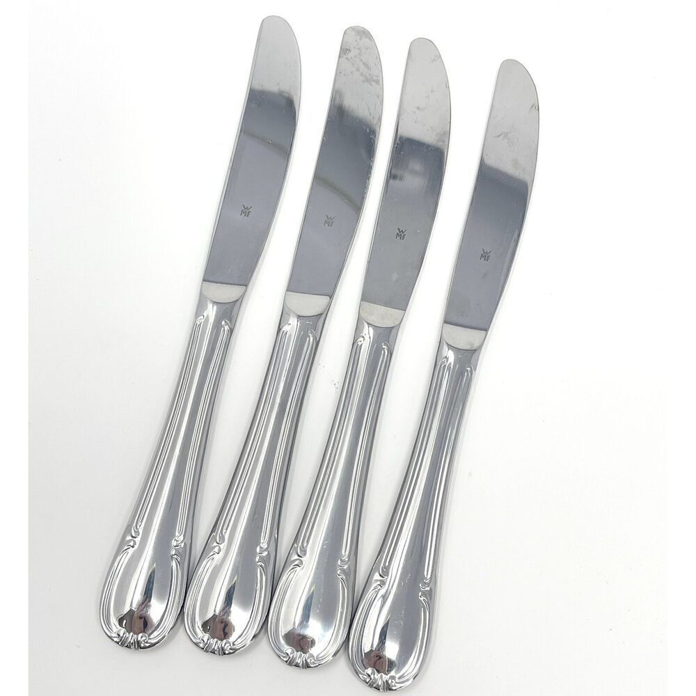 Wmf Cromargan Dorset Barock Glossy Modern Hollow Dinner Knife 8.5” Set Of 4